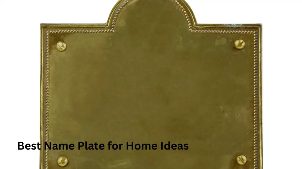 Best Name Plate for Home Ideas