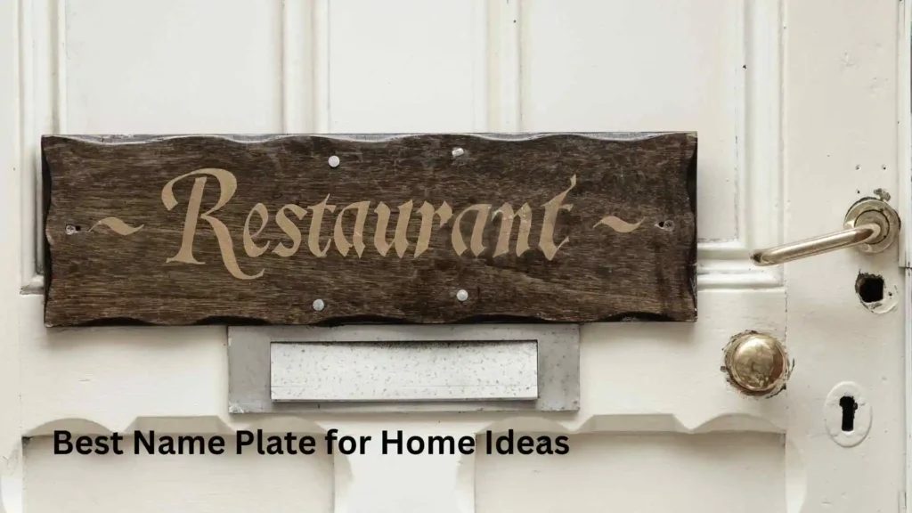 Best Name Plate for Home Ideas