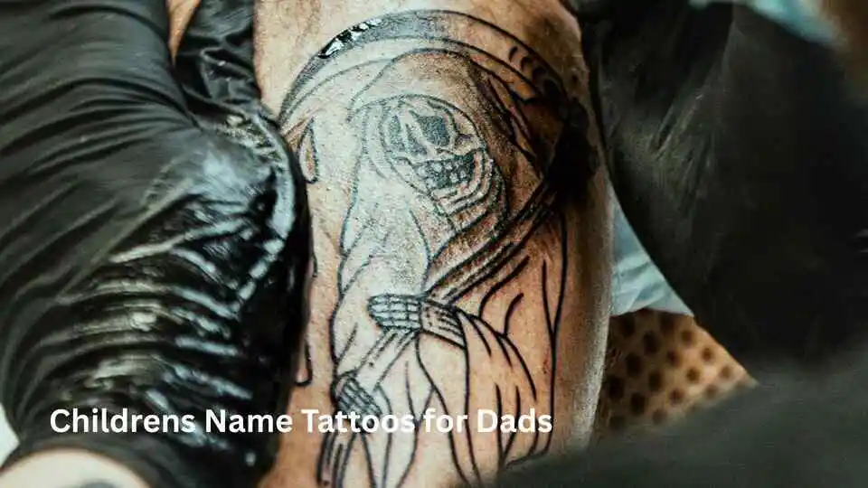 Childrens Name Tattoos for Dads