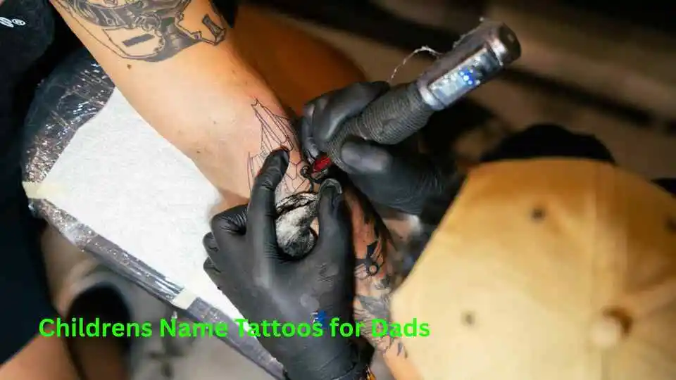 Childrens Name Tattoos for Dads