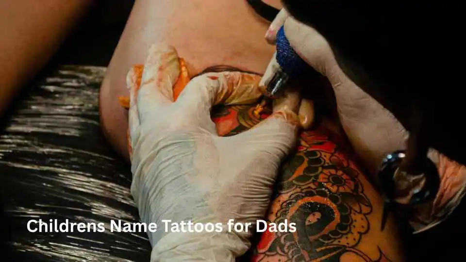 Childrens Name Tattoos for Dads