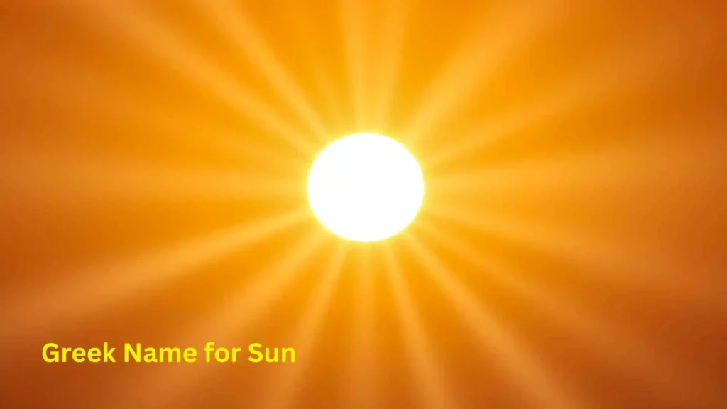 Greek Name for Sun