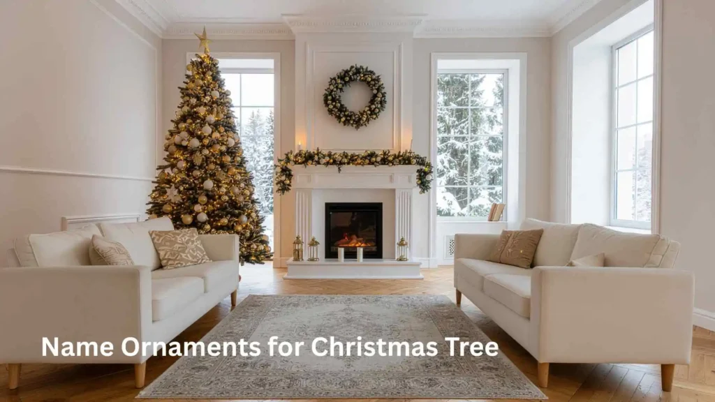 Name Ornaments for Christmas Tree