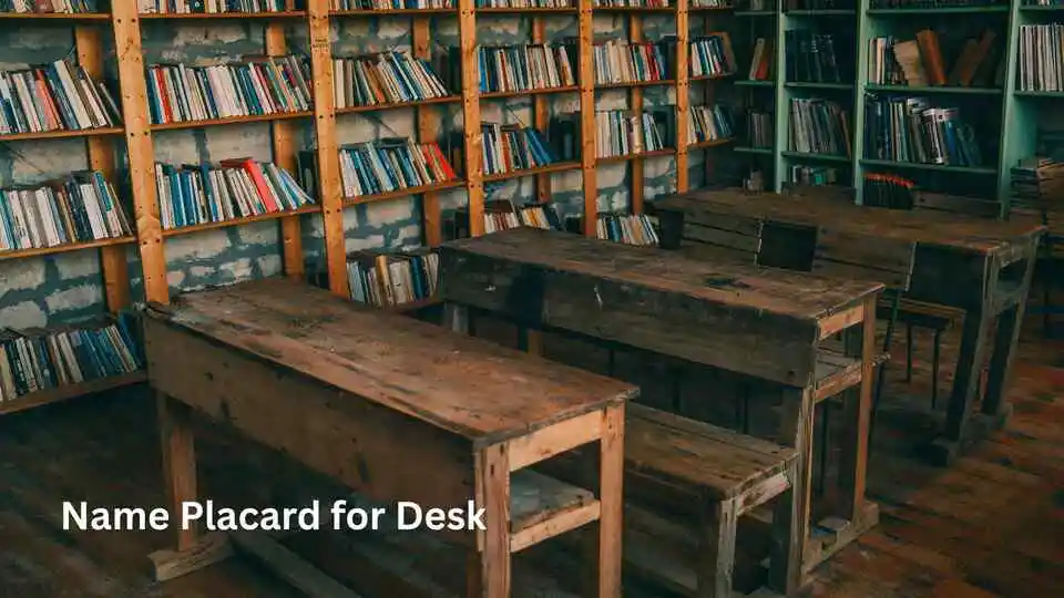 Name Placard for Desk