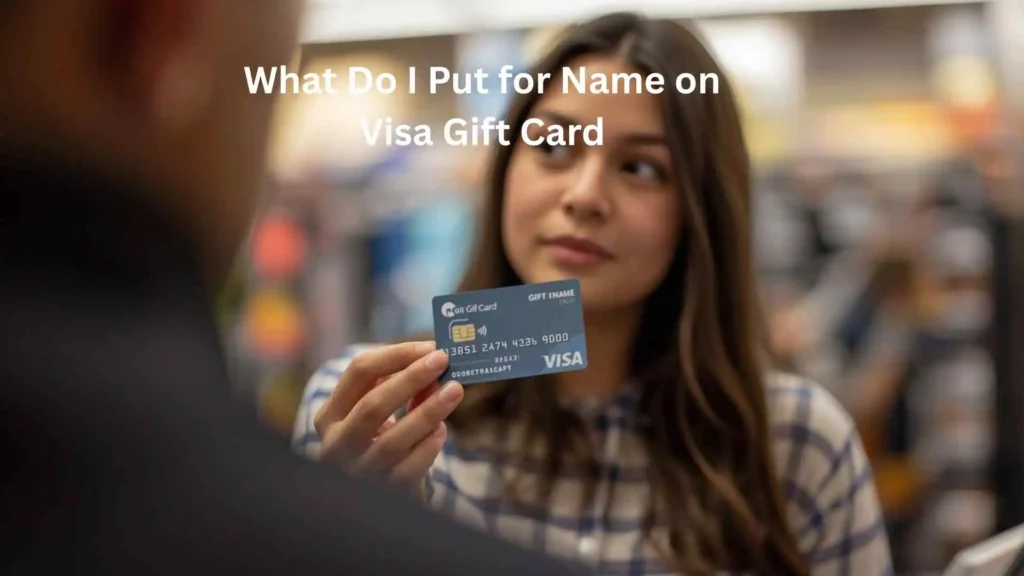 What Do I Put for Name on Visa Gift Card