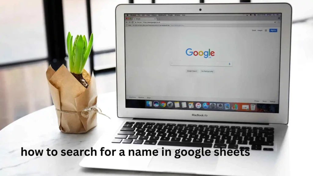 how to search for a name in google sheets