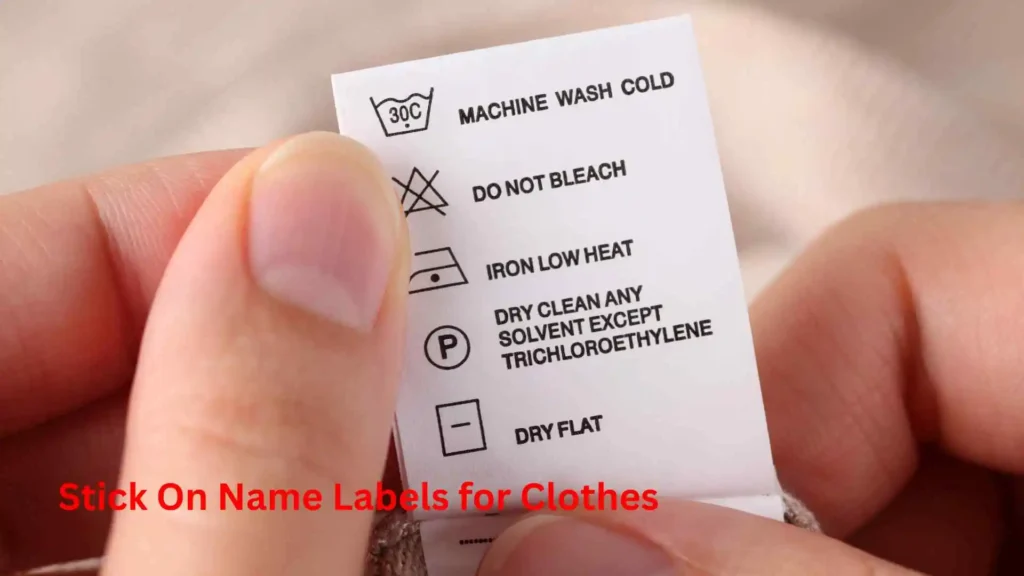Stick On Name Labels for Clothes 