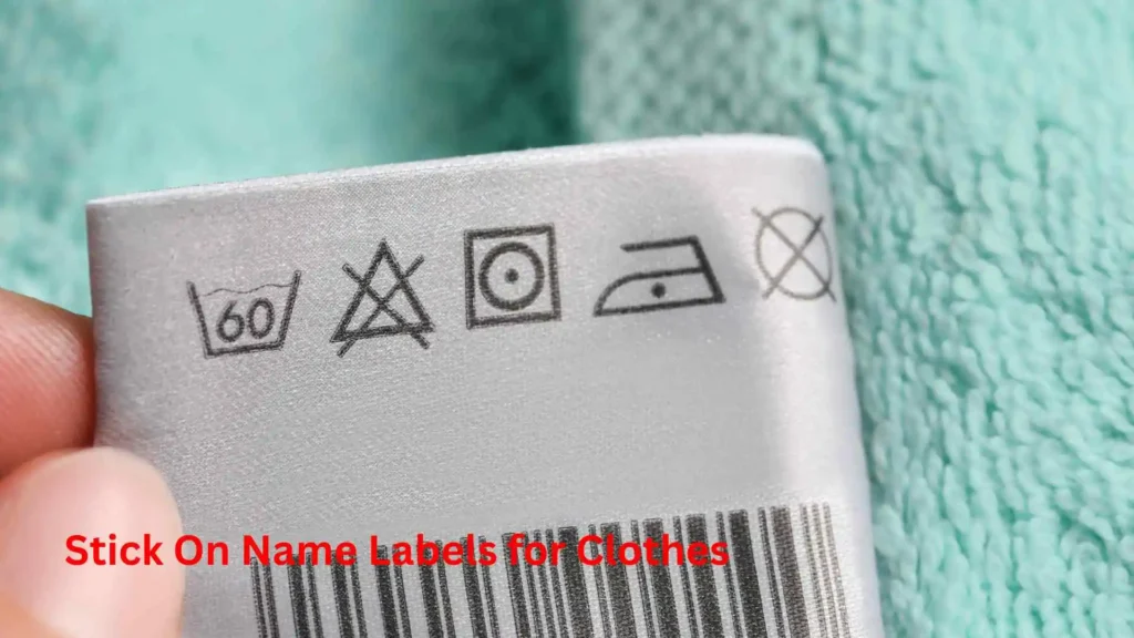 Stick On Name Labels for Clothes 