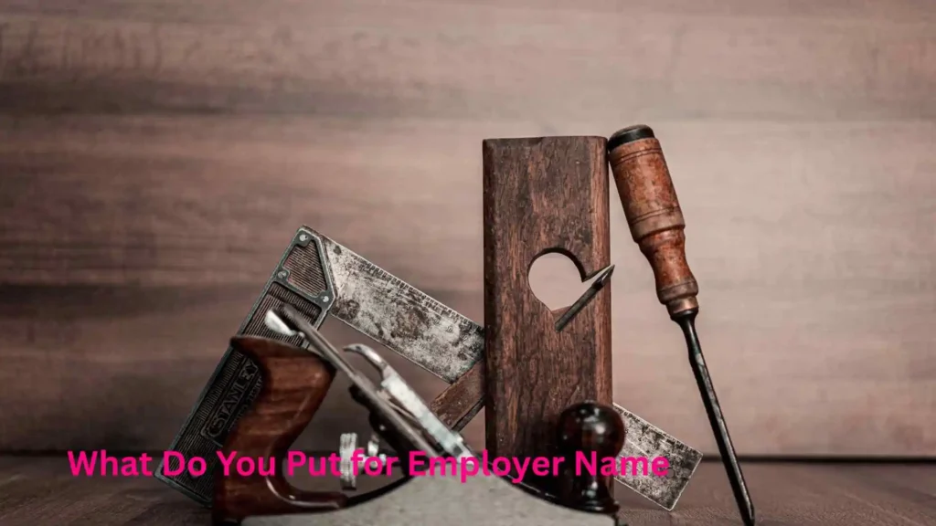 What Do You Put for Employer Name