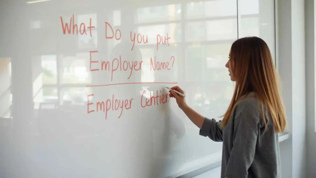 What Do You Put for Employer Name