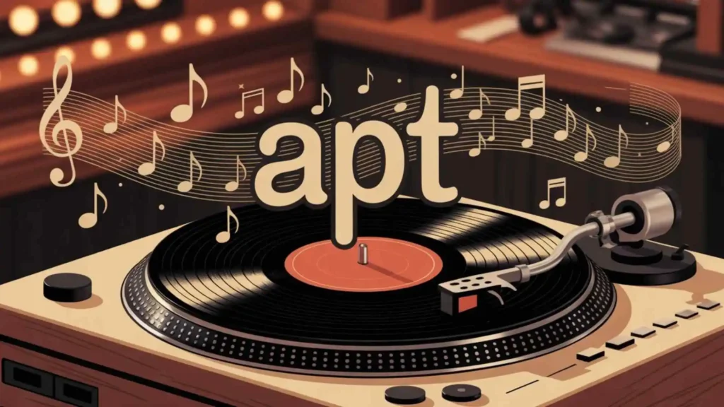 what does apt mean in the song