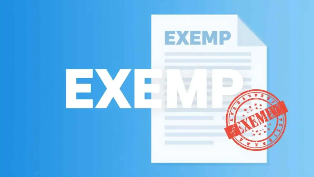 what does exempt mean