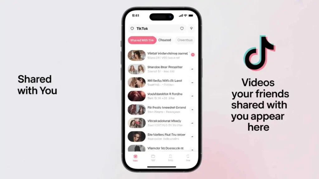 what does shared with you mean on tiktok
