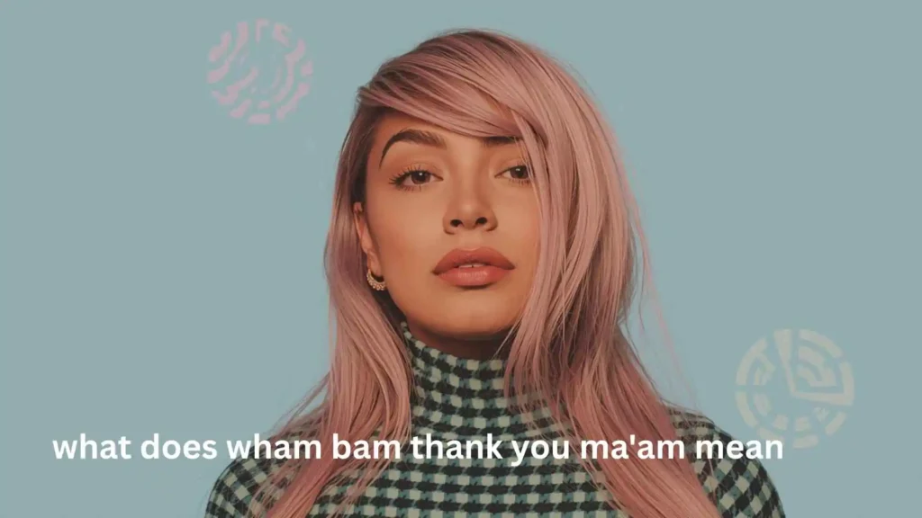 what does wham bam thank you ma'am mean