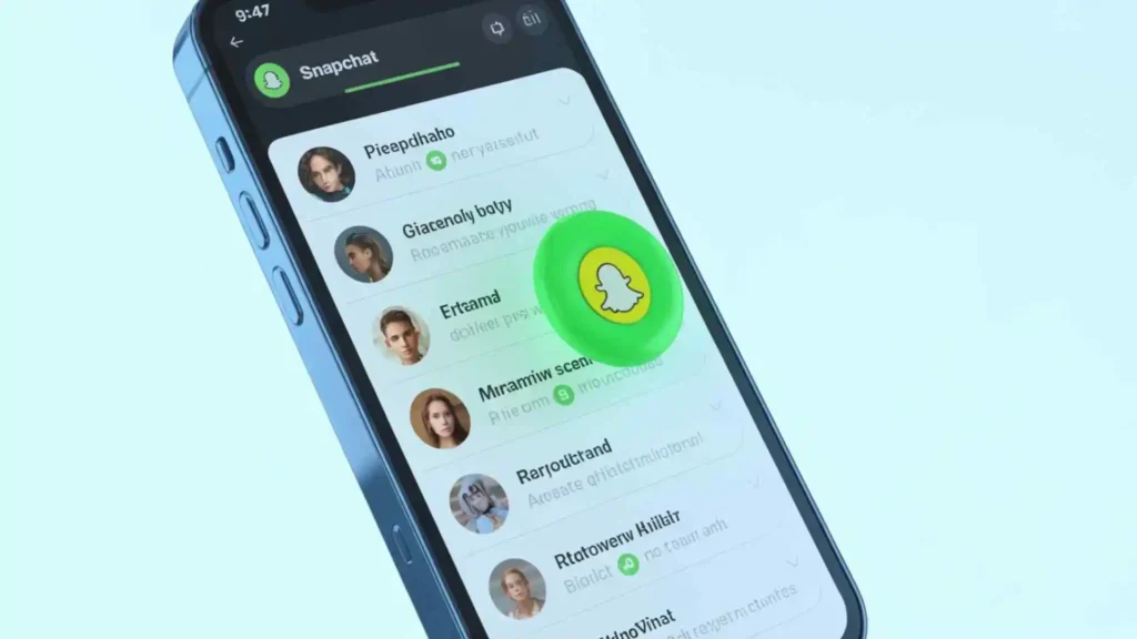 what does the green dot on snap mean