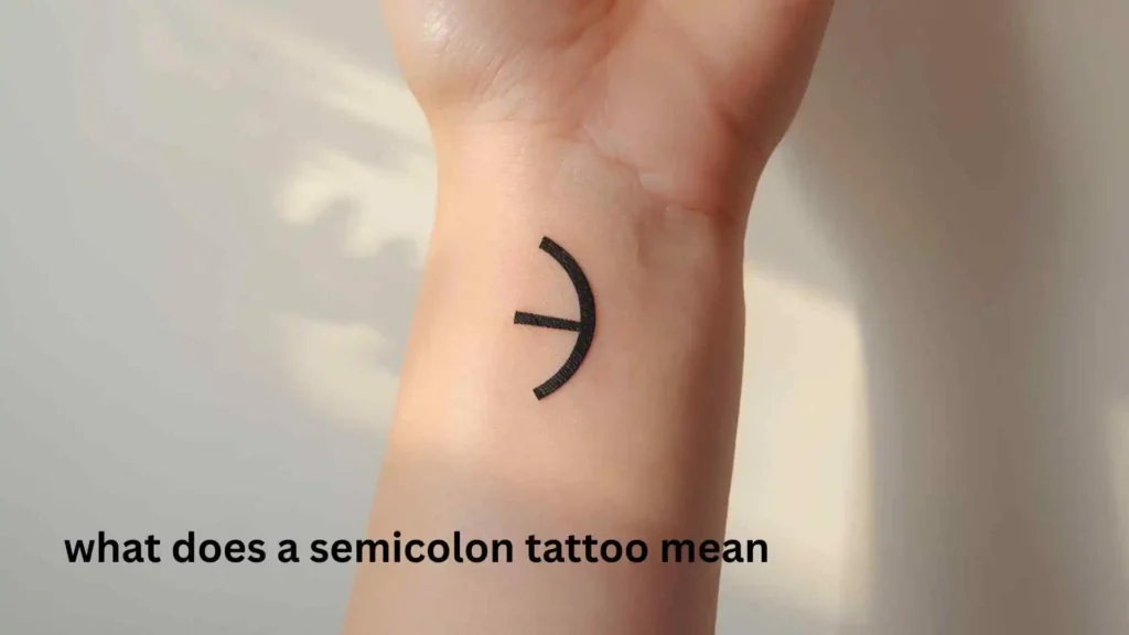 what does a semicolon tattoo mean