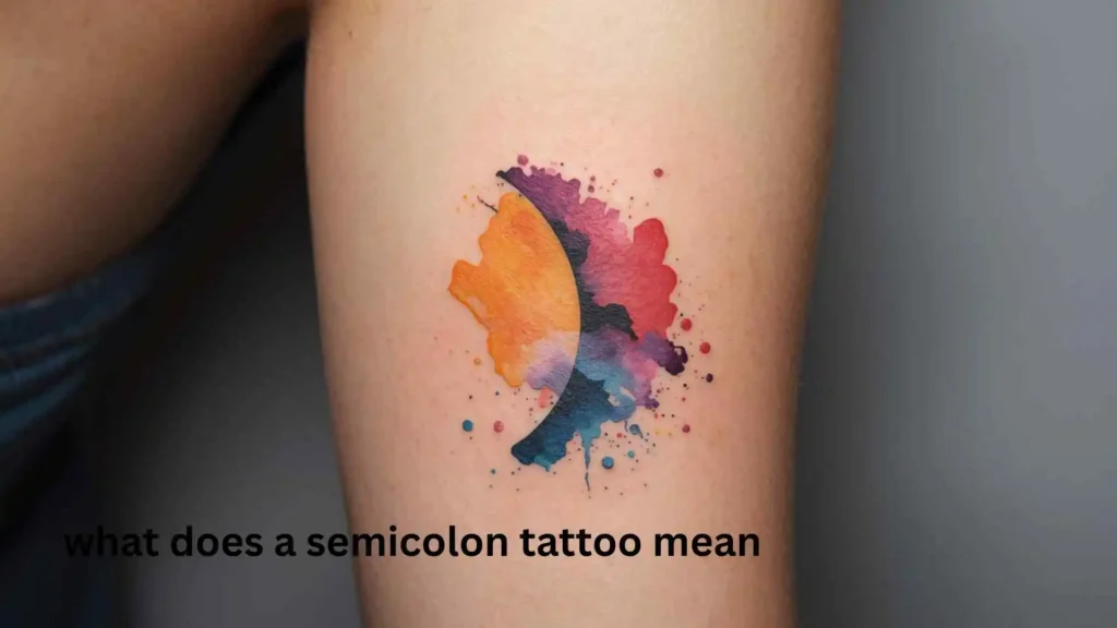 what does a semicolon tattoo mean