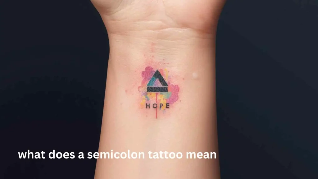 what does a semicolon tattoo mean