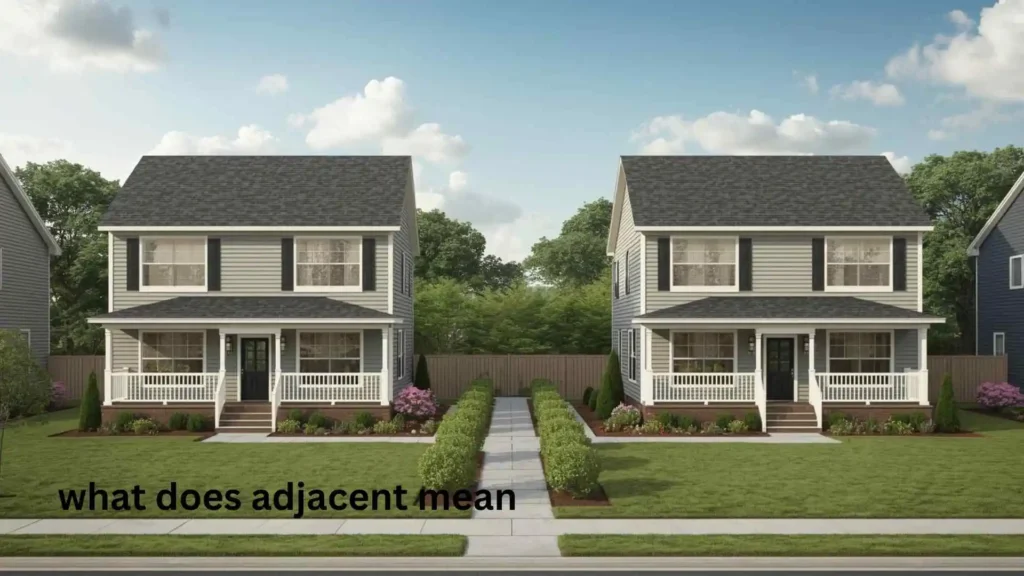 what does adjacent mean
