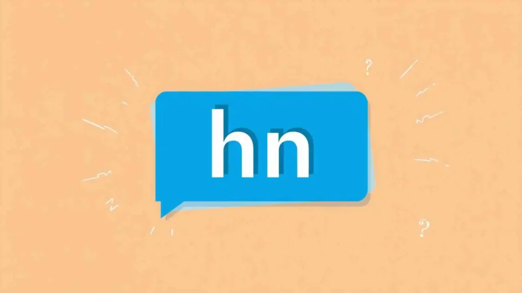 what does hn mean in text