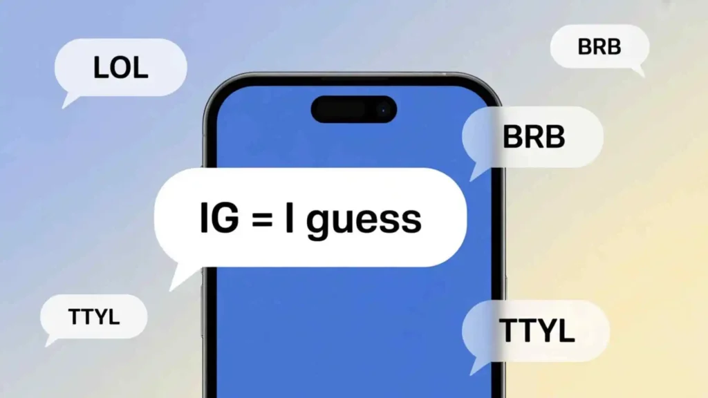 what does ig mean in text
