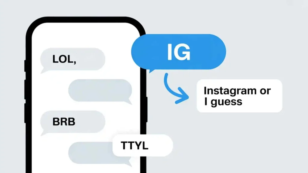 what does ig mean in text