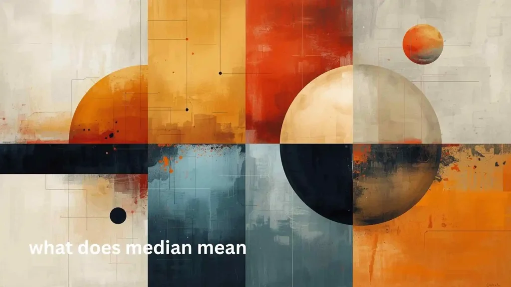 what does median mean