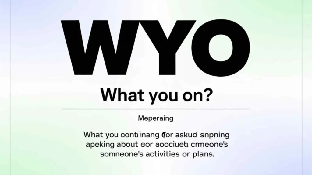 what does wyo mean