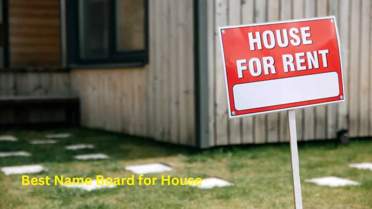 Best Name Board for House