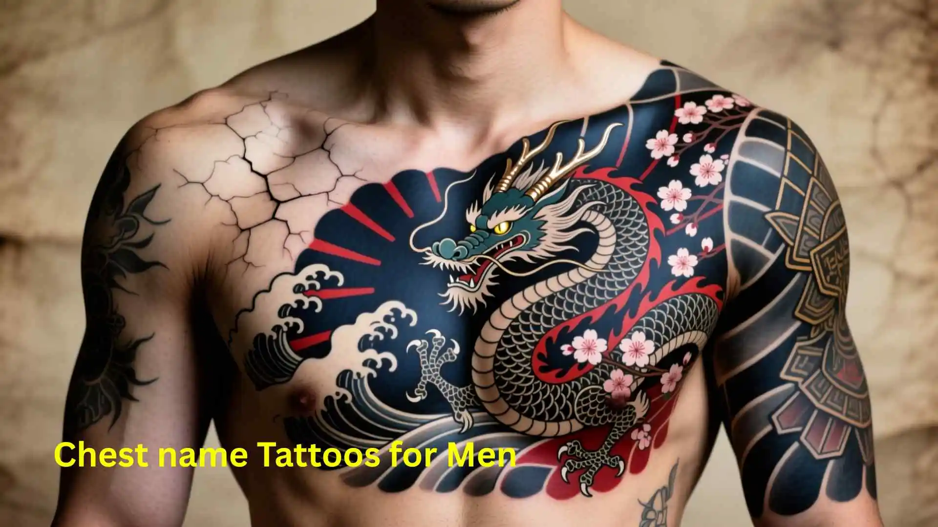 Chest name Tattoos for Men