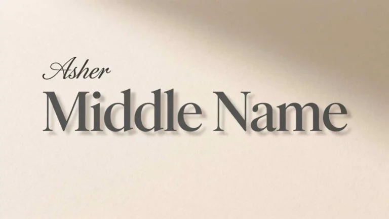 Middle Name for Asher
