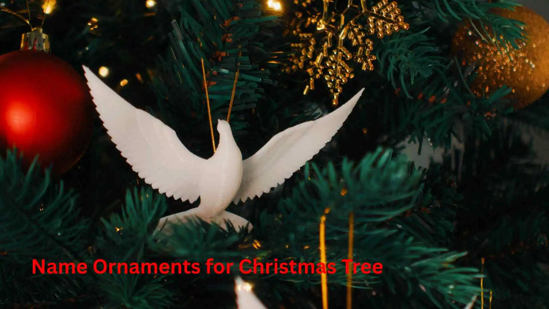 Name Ornaments for Christmas Tree