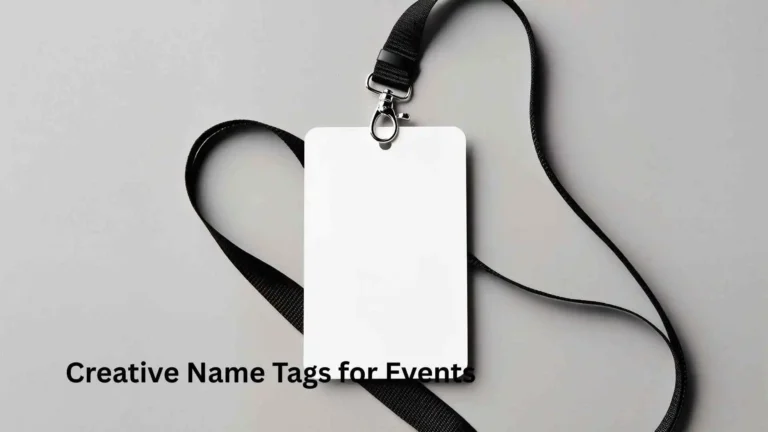 Creative Name Tags for Events