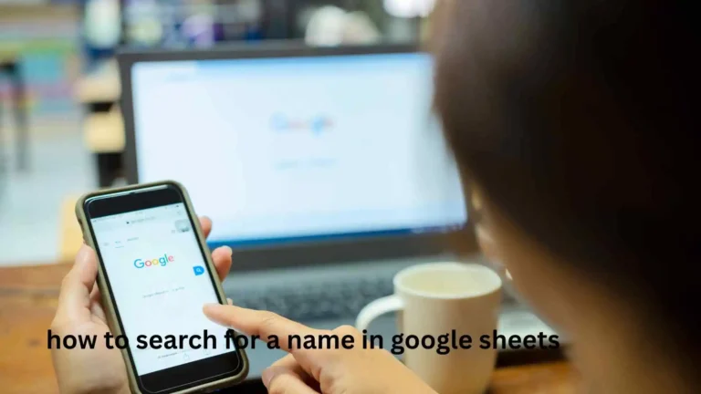 how to search for a name in google sheets