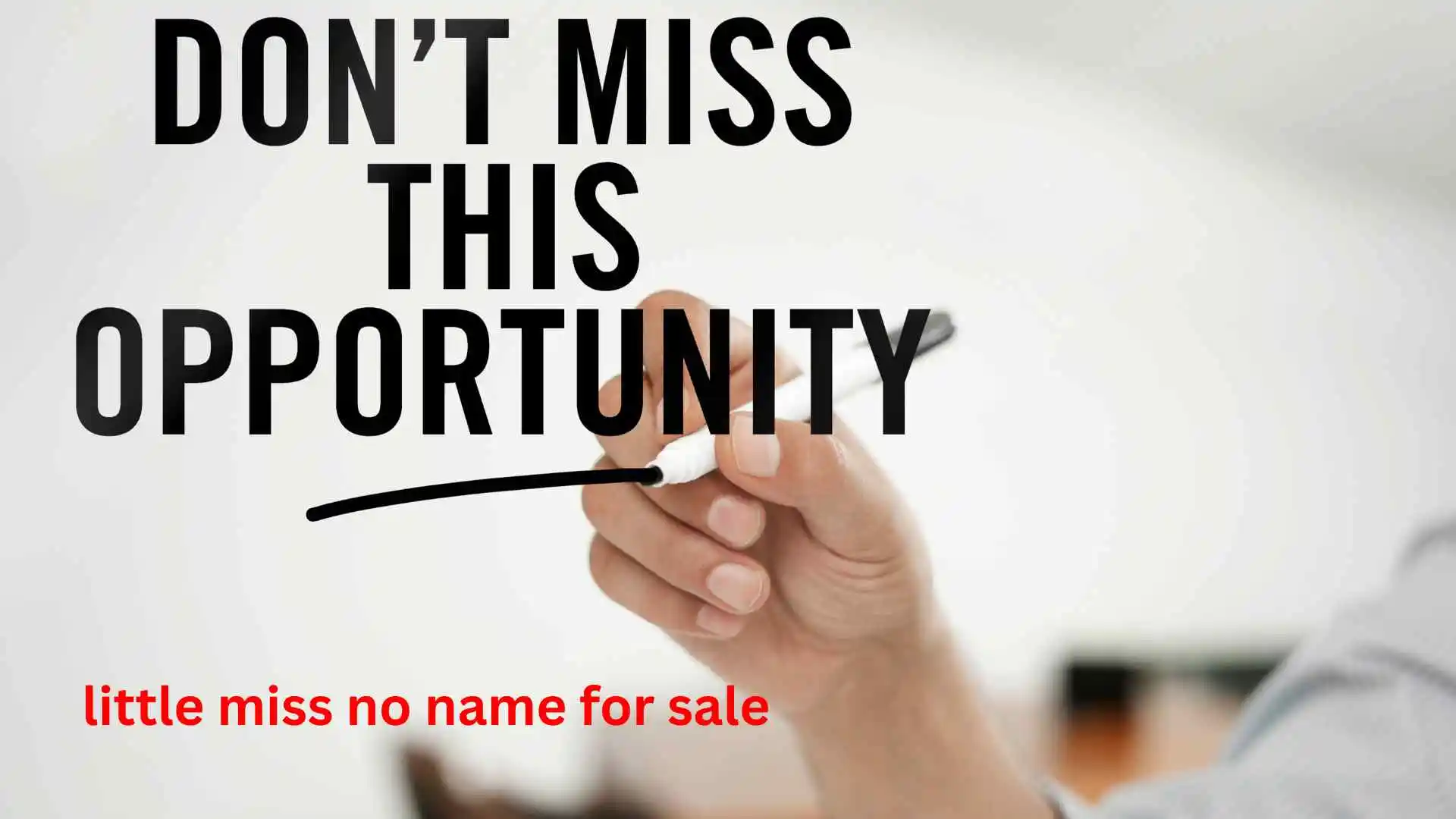 little miss no name for sale