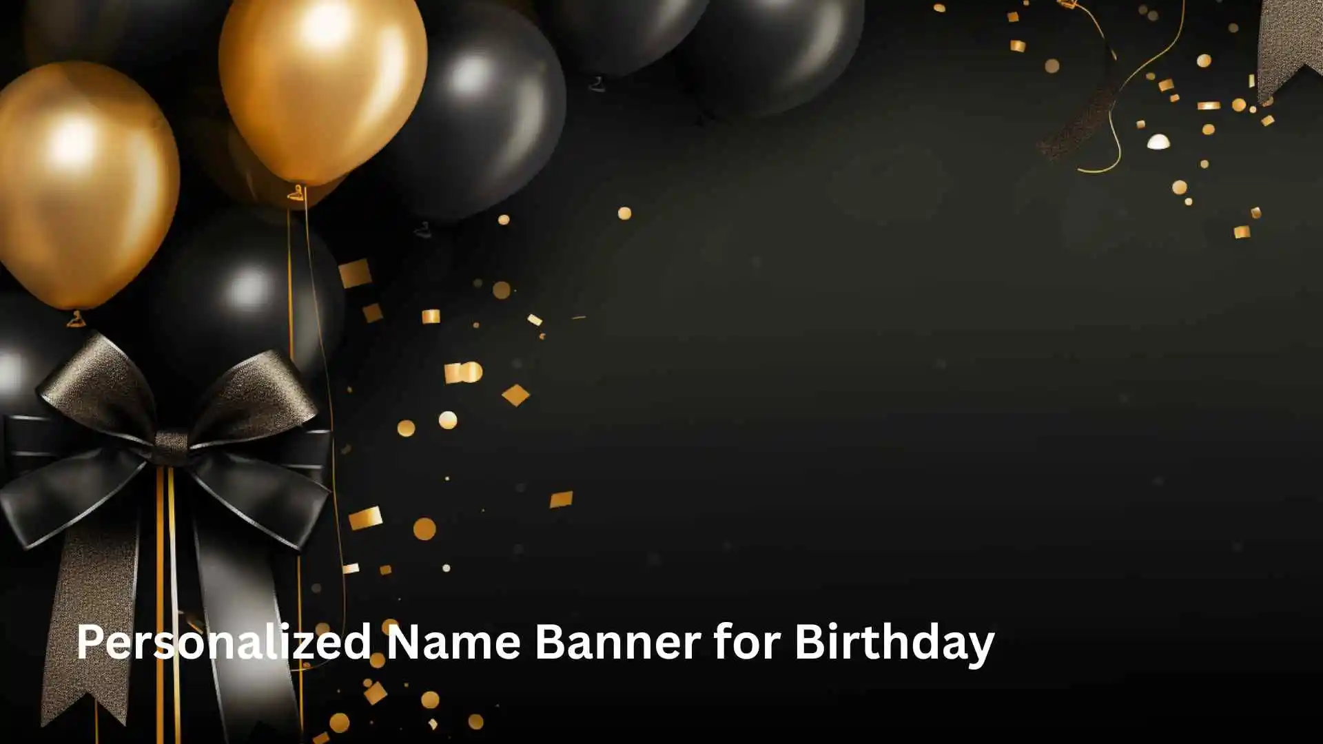 Personalized Name Banner for Birthday
