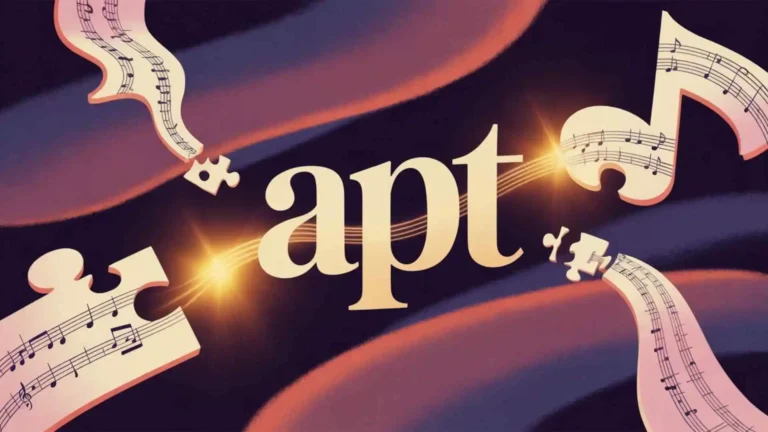 what does apt mean in the song