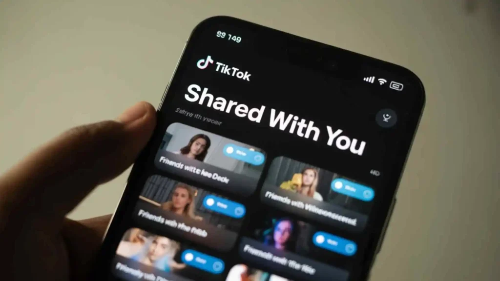 what does shared with you mean on tiktok