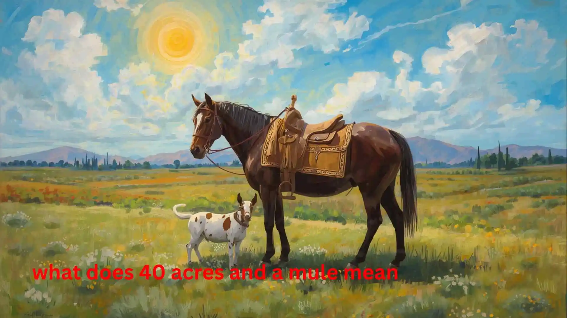what does 40 acres and a mule mean