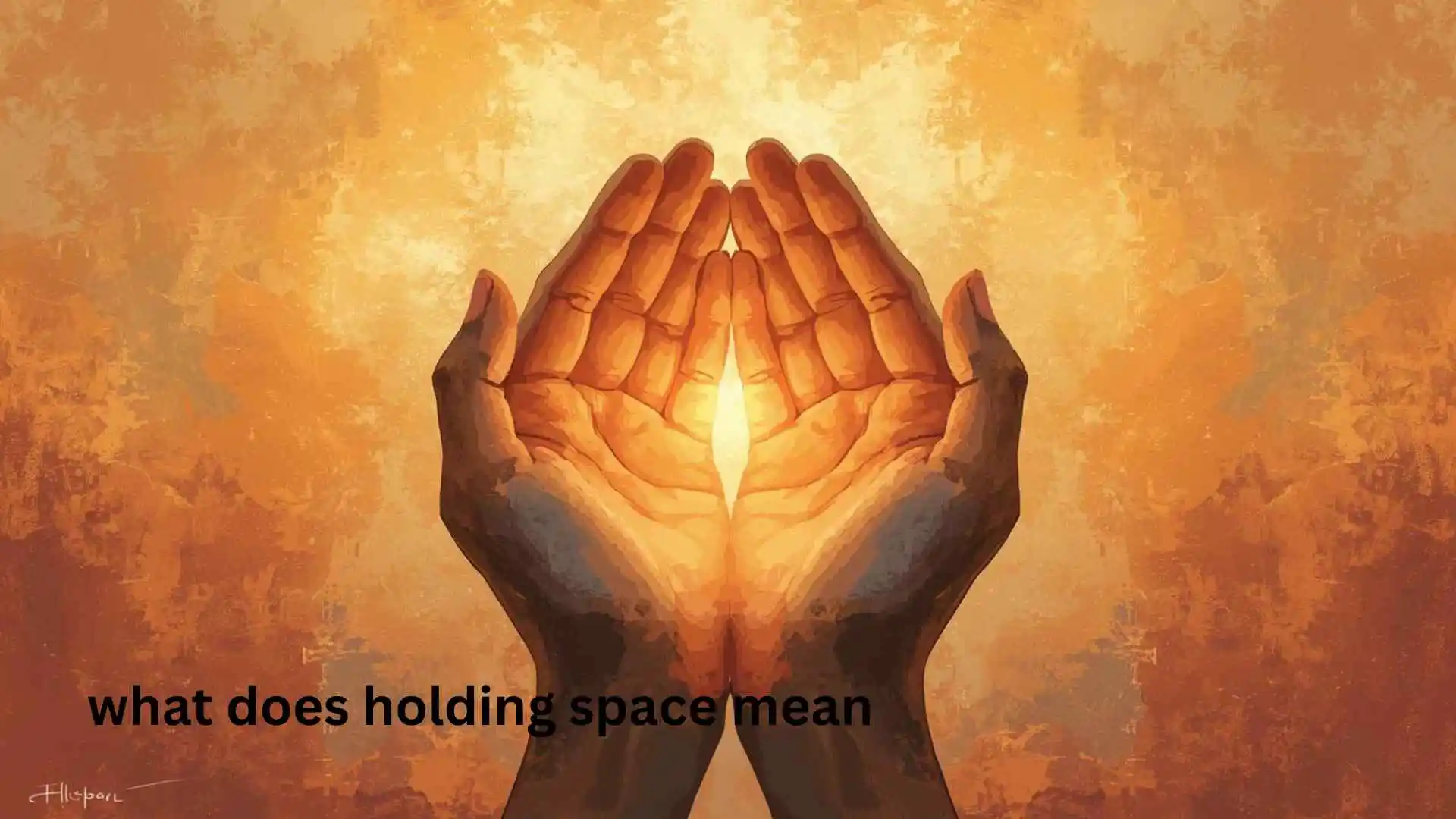 what does holding space mean