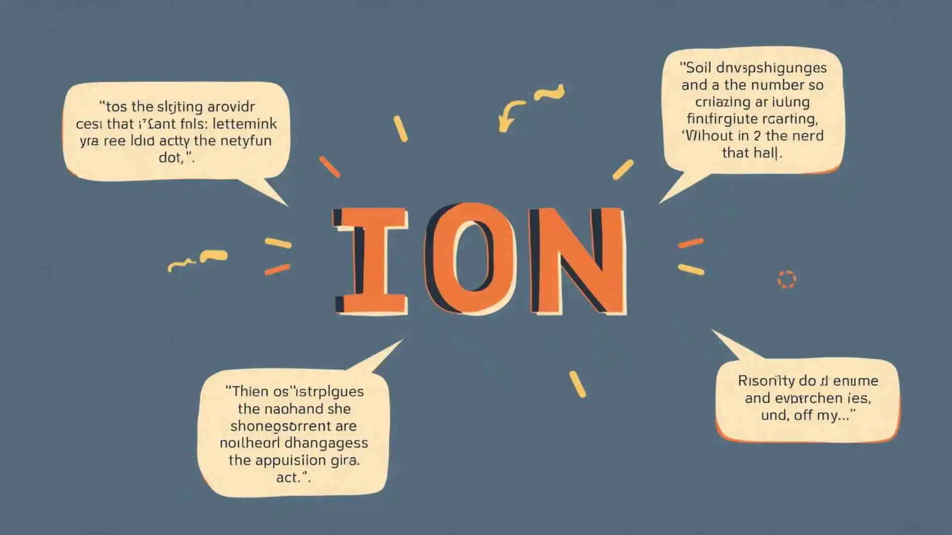 what does ion mean in text