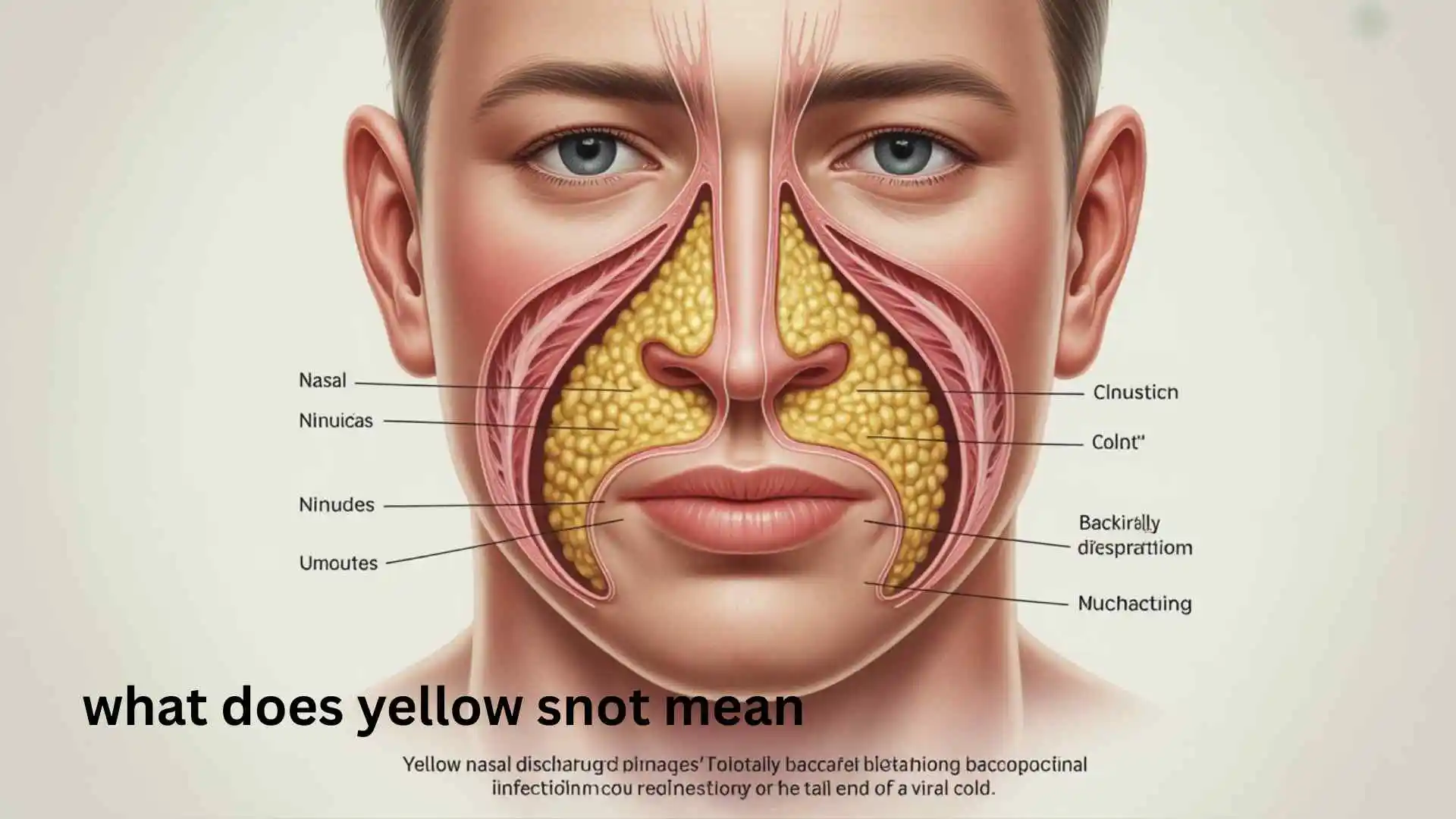 what does yellow snot mean